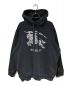 BURBERRY（バーバリー）の古着「Embroidered logo hoodie（刺繍ロゴパーカー）」｜ブラック