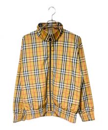 BURBERRY LONDON（バーバリーロンドン）の古着「Nova Check Zipped Jacket（ノヴァチェックジップジャケット）」｜ベージュ