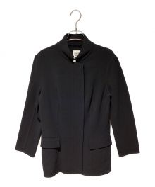 HERMES（エルメス）の古着「Stand collar jacket（スタンドカラージャケット）」｜ブラック