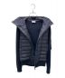 中古・古着 MONCLER (モンクレール) CARDIGAN 切替ダウンジャケット ネイビー サイズ:S：70000円