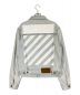 OFFWHITE (オフホワイト) バックロゴデニムジャケット インディゴ サイズ:L：38000円