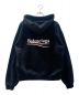 BALENCIAGA (バレンシアガ) LOGO PRINTED HOODED SWEATER ロゴプリント スウェットプルオーバー ブラック サイズ:XS：60000円