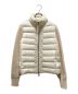 MONCLER（モンクレール）の古着「MAGLIONE TRICOT CARDIGAN」｜ホワイト×ベージュ