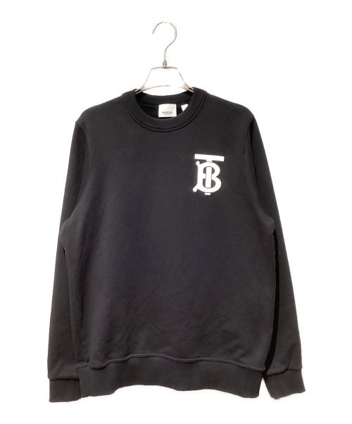 BURBERRY（バーバリー）BURBERRY (バーバリー) TB Logo Sweat Shirt（TBロゴスウェット) ブラック サイズ:Sの古着・服飾アイテム