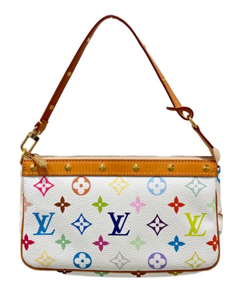 LOUIS VUITTON（ルイ ヴィトン）LOUIS VUITTON (ルイ ヴィトン) マルチカラー ポシェット・アクセソワール ホワイトの古着・服飾アイテム