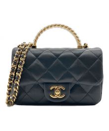 CHANEL（シャネル）の古着「マトラッセ トップハンドルチェーンショルダーバッグ」｜ブラック