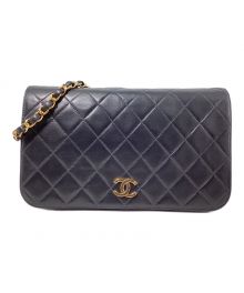 CHANEL（シャネル）の古着「Push lock Matelasse Chain Shoulder Bag（プッシュロックマトラッセチェーンショルダーバッグ）」｜ブラック