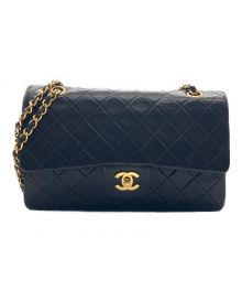 CHANEL（シャネル）の古着「マトラッセ25/Wフラップチェーンショルダーバッグ」｜ブラック