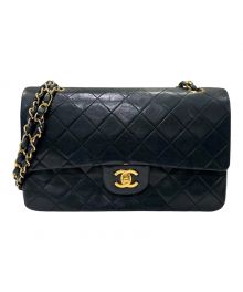 CHANEL（シャネル）の古着「マトラッセ 25/Wフラップチェーンショルダーバッグ」｜ブラック