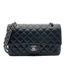 CHANEL（シャネル）の古着「マトラッセ25/Wフラップチェーンショルダーバッグ」｜ブラック