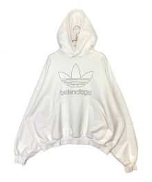 BALENCIAGA×adidas（バレンシアガ×アディダス）の古着「ロゴパーカー」｜ホワイト