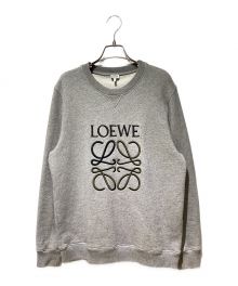 LOEWE（ロエベ）の古着「Anagram Embroidery Sweatshirt（アナグラムエンブロイダリースウェットシャツ）」｜グレー