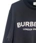 中古・古着 BURBERRY (バーバリー) ロゴスウェット ブラック サイズ:XL：45000円