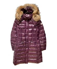 MONCLER（モンクレール）の古着「HERMIFUR/ダウンコート」｜ワインレッド