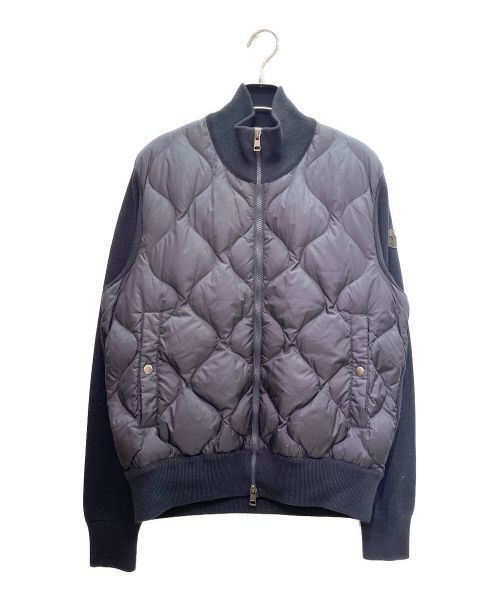 MONCLER（モンクレール）MONCLER (モンクレール) MAGLIONE TRICOT CARDIGAN/切替しジャケット ネイビー サイズ:Mの古着・服飾アイテム