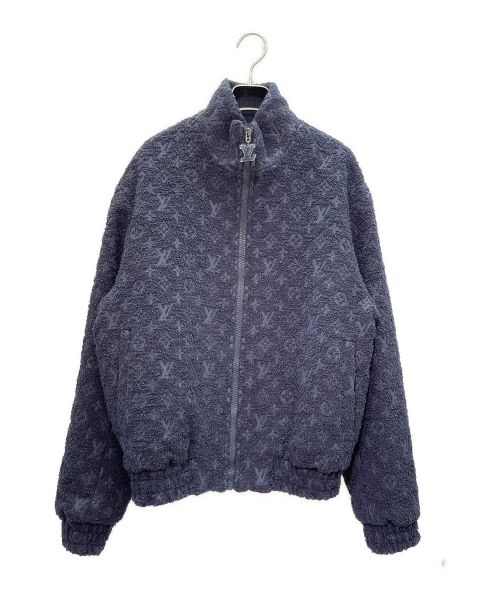 LOUIS VUITTON（ルイ ヴィトン）LOUIS VUITTON (ルイ ヴィトン) ウールブックレット モノグラムブルゾン ネイビー サイズ:46の古着・服飾アイテム