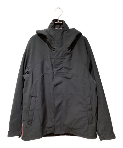 PRADA（プラダ）PRADA (プラダ) Nylon layered jacket（ナイロンレイヤードジャケット） ブラック サイズ:50の古着・服飾アイテム