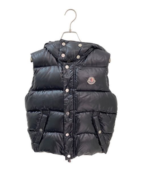 MONCLER（モンクレール）MONCLER (モンクレール) BALENCIAGA (バレンシアガ) フードジップダウンベスト ブラック サイズ:34の古着・服飾アイテム