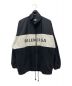 BALENCIAGA（バレンシアガ）の古着「Oversized Printed Denim And Shell Jacket/デニム切替ロゴジャケット」｜ブラック