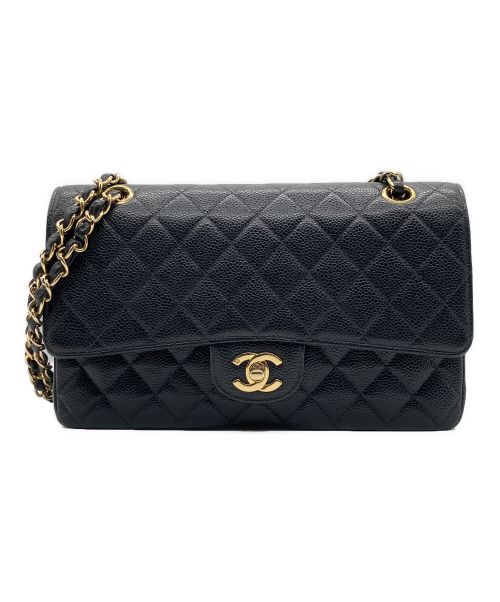 CHANEL（シャネル）CHANEL (シャネル) マトラッセ 25 / Wフラップチェーンショルダーバッグ ブラック サイズ:25の古着・服飾アイテム