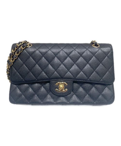 CHANEL（シャネル）CHANEL (シャネル) マトラッセ25 Wフラップチェーンショルダーバッグ ブラック サイズ:25の古着・服飾アイテム