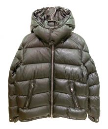 MONCLER（モンクレール）の古着「DASSIN/レザーダウンジャケット」｜ブラック