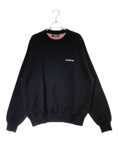 BALENCIAGA（バレンシアガ）BALENCIAGA (バレンシアガ) キャンペーンロゴニット ブラック サイズ:Mの古着・服飾アイテム