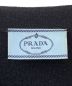 中古・古着 PRADA (プラダ) ロゴカーディガン ブラック サイズ:38：120000円