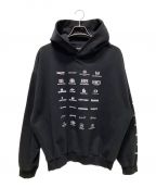 BALENCIAGAバレンシアガ）の古着「22SS　Archives Logos Hoodie Medium Fit/アーカイブロゴプルオーバーパーカー」｜ブラック