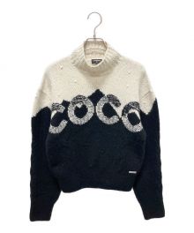 CHANEL（シャネル）の古着「P70 ココネージュ カシミヤ ノルディック ニット プルオーバー」｜ホワイト×ブラック