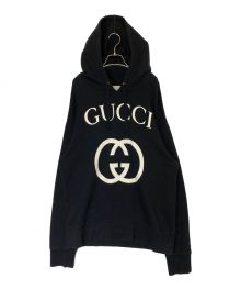 GUCCI（グッチ）の古着「インターロッキングGパーカー」｜ブラック