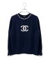 CHANEL（シャネル）の古着「ココマーク カシミヤ プルオーバーニット」｜ネイビー