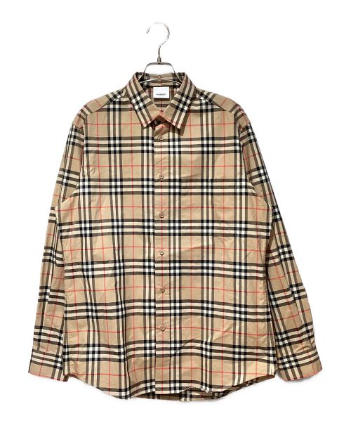 BURBERRY（バーバリー）BURBERRY (バーバリー) ノヴァチェックシャツ ブラウン サイズ:Mの古着・服飾アイテム