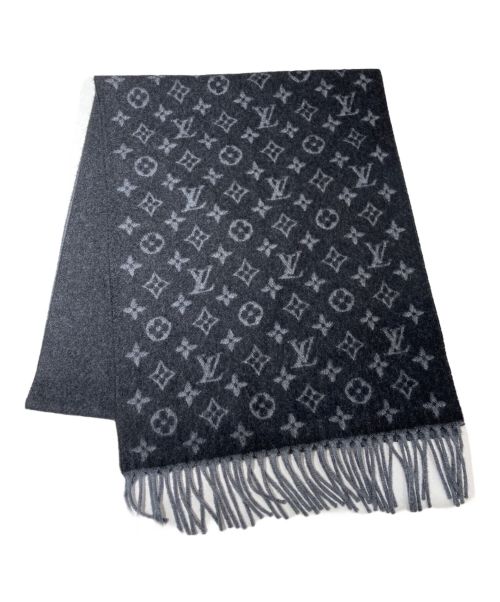 LOUIS VUITTON（ルイ ヴィトン）LOUIS VUITTON (ルイ ヴィトン) エシャルプ・モノグラム グラディエント ブラック×グレーの古着・服飾アイテム