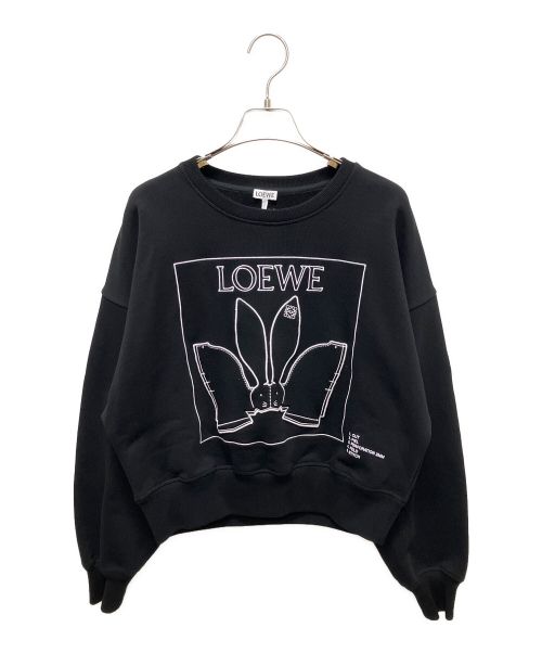 LOEWE（ロエベ）LOEWE (ロエベ) バニーロゴスウェット ブラック サイズ:XSの古着・服飾アイテム