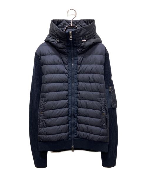 MONCLER（モンクレール）MONCLER (モンクレール) ニット切替ダウンジャケット ネイビー サイズ:XLの古着・服飾アイテム