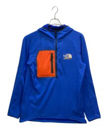 GUCCI×THE NORTH FACE（グッチ×ザ ノース フェイス）の古着「フリースハーフジッププルオーバーパーカー」｜ブルー