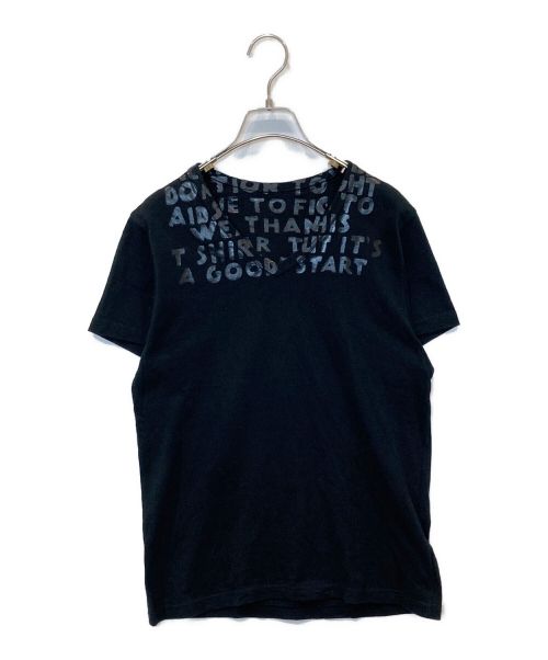 MARTIN MARGIELA（マルタン・マルジェラ）MARTIN MARGIELA (マルタン・マルジェラ) VネックTシャツ ブラック サイズ:Sの古着・服飾アイテム