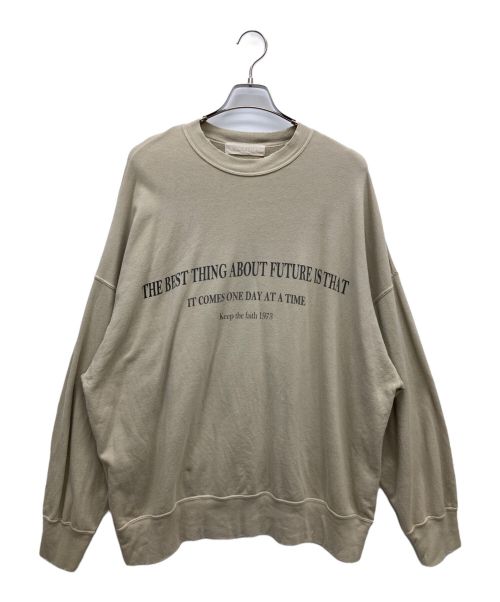 R JUBILEE（アールジュビリー）R JUBILEE (アールジュビリー) Basic Sweat Print Shirts ベージュ サイズ:SIZE　Mの古着・服飾アイテム