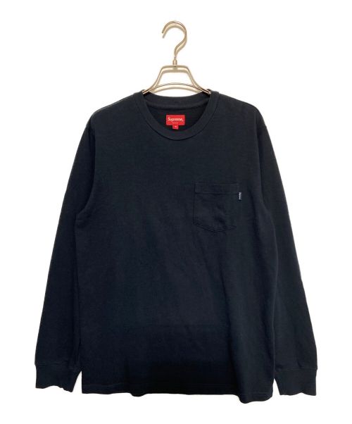 SUPREME（シュプリーム）SUPREME (シュプリーム)  L/S Pocket Tee ブラック サイズ:SIZE Mの古着・服飾アイテム