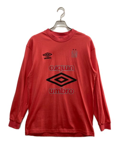 UMBRO（アンブロ）UMBRO (アンブロ) N.HOOLYWOOD (エヌ ハリウッド) ロングスリーブTシャツ/191-CS51-065pieces ピンク サイズ:Lの古着・服飾アイテム