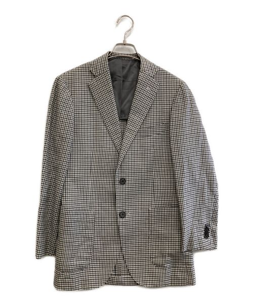 ISETAN MEN'S（イセタンメンズ）ISETAN MEN'S (イセタンメンズ) ジャケット ホワイト×ブラック サイズ:44の古着・服飾アイテム