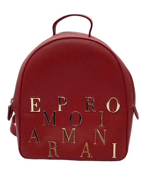 EMPORIO ARMANI（エンポリオアルマーニ）EMPORIO ARMANI (エンポリオアルマーニ) バックパック レッドの古着・服飾アイテム