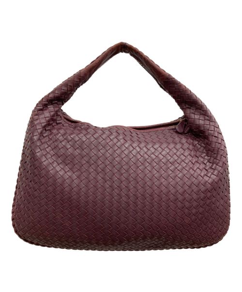 BOTTEGA VENETA（ボッテガベネタ）BOTTEGA VENETA (ボッテガベネタ) イントレチャート　ホーボー　115654　ワンショルダーバッグ ボルドーの古着・服飾アイテム