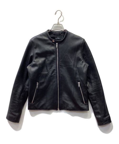 JOURNAL STANDARD（ジャーナル スタンダード）JOURNAL STANDARD (ジャーナルスタンダード) SINGLE LEATHER JACKET ブラック サイズ:Mの古着・服飾アイテム