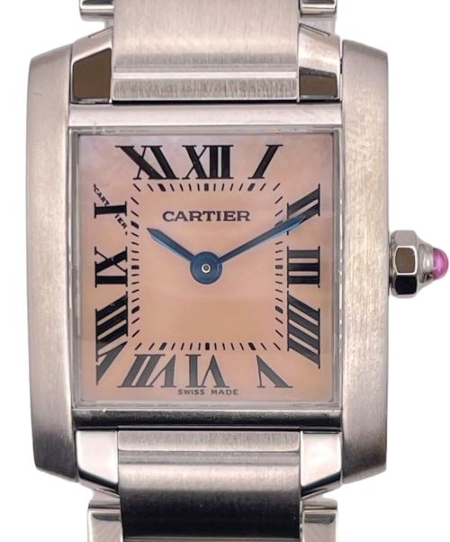 Cartier（カルティエ）Cartier (カルティエ) タンクフランセーズ ピンクシェル文字盤の古着・服飾アイテム