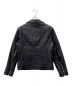 BEAUTY&YOUTH (ビューティーアンドユース) LAMB LEATHER DOUBLE JACKET ブラック サイズ:M：12000円