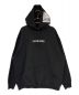 VETEMENTS（ヴェトモン）の古着「OVER LOGO HOODIE」｜ブラック×ホワイト