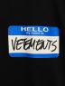 中古・古着 VETEMENTS (ヴェトモン) HELLO MY NAME IS TEE ブラック サイズ:S：30000円