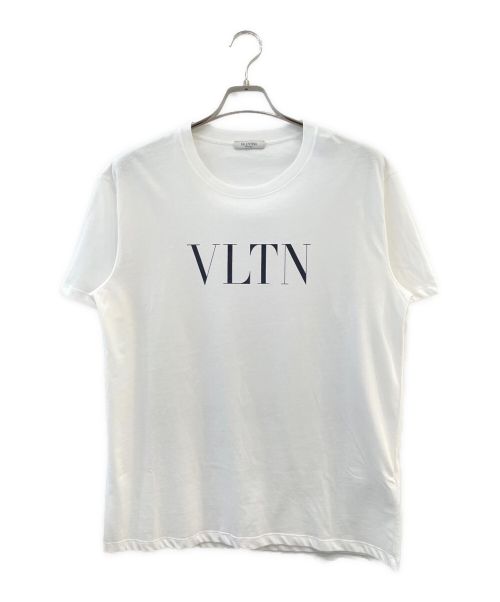 VALENTINO（ヴァレンティノ）VALENTINO (ヴァレンティノ) VLTNロゴプリントTシャツ ホワイト サイズ:Ｌの古着・服飾アイテム